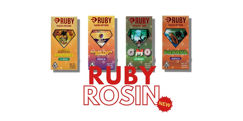 ruby HASH ROSIN disposable bar